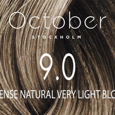 9.0 Intense Natural Very Light Blond   ( size : 20.vol (Permanent hårfärg & Gråhårstäckning))