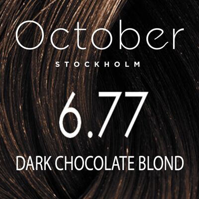 6.77 Dark Chocolate Blond   ( size : 20.vol (Permanent hårfärg & Gråhårstäckning))