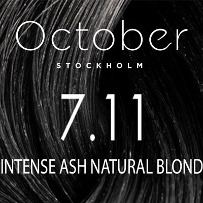 7.11 Intense Ash Natural Blond   ( size : 20.vol (Permanent hårfärg & Gråhårstäckning))