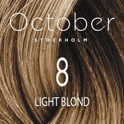 8 Light blond   ( size : 20.vol (Permanent hårfärg & Gråhårstäckning))