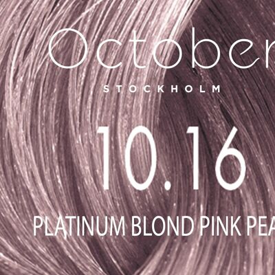 10.16 Platinum Blond Pink Pearl   ( size : 20.vol (Permanent hårfärg & Gråhårstäckning))