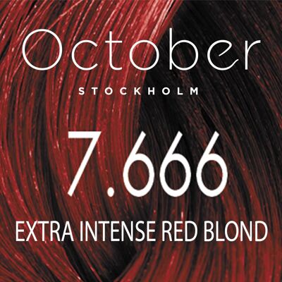 7.666 Extra Intense Red Blond   ( size : 20.vol (Permanent hårfärg & Gråhårstäckning))