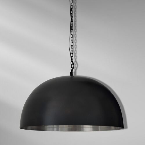 Ceiling Lamp, Factoria Black & Silver
