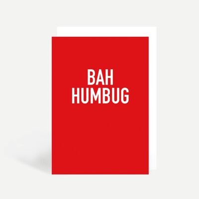 Bah Humbug Greetings Card
