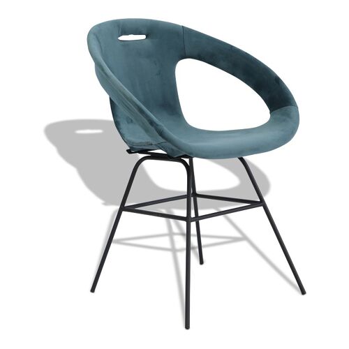 Ekko dining chair| Teal Blue - Model C4