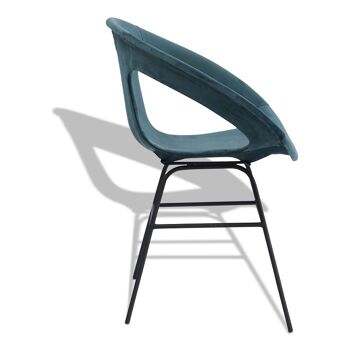 Chaise de salle à manger Ekko | Bleu Sarcelle - Modèle C4 2