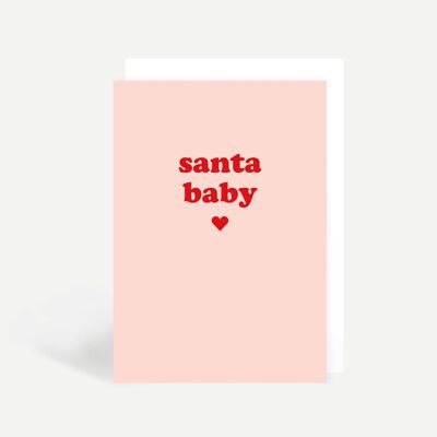 Santa Baby Greetings Card