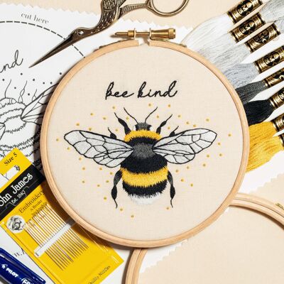 DIY Embroidery Kit - 'The Mindful Bumblebee'