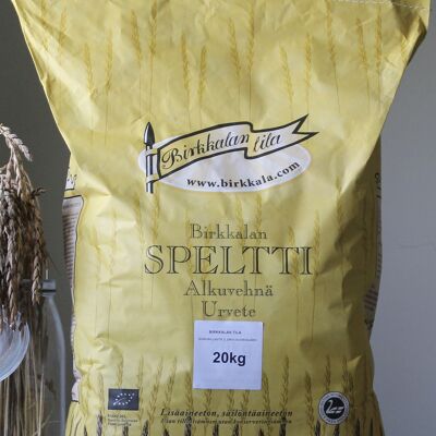 BIRKKALA ORGANIC WHOLEMEAL SPELT FLOUR 20KG