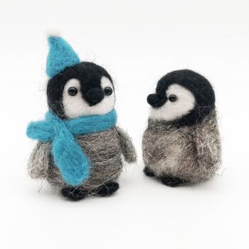 Kit de feutrage à l'aiguille - Bébés pingouins 11
