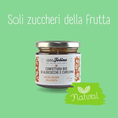 Confettura Bio di Albicocche e Curcuma 220gr