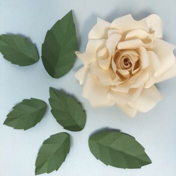 Kit de création de fleurs en papier - Couronne de roses 6