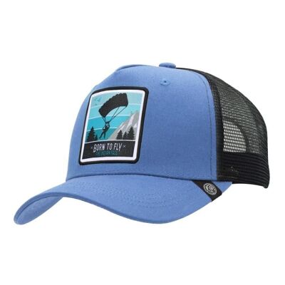 8433856070255 - Born to Fly Blue The Indian Face Trucker Cap for men and women