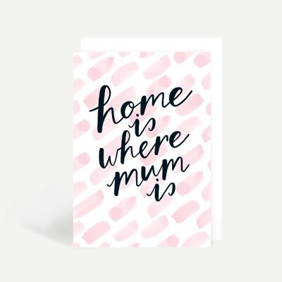 Home Is Where Mum Is Greetings Card