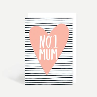 No 1 Mum Greetings Card