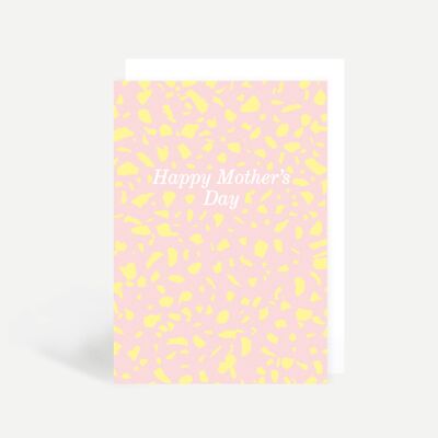Happy Mother's Day Terazzo Greetings Card