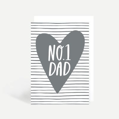 No 1 Dad Greetings Card