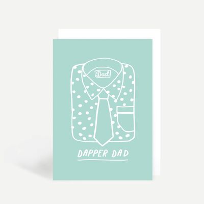 Dappa Dad Shirt Greetings Card