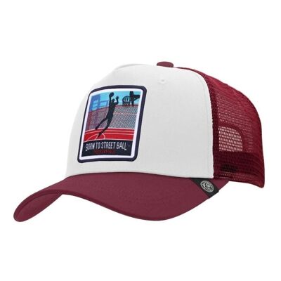 8433856070316 - Trucker Cap Born to Street Ball White The Indian Face for men and women