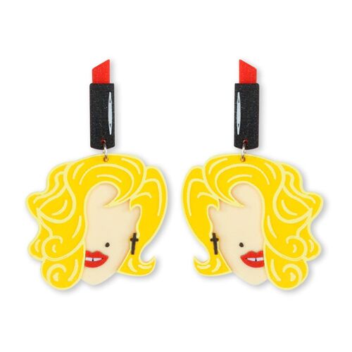 Pendientes 3D QUEEN OF POP