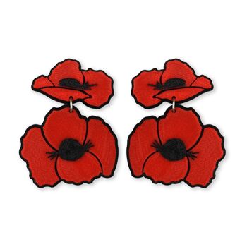 Boucles d'oreilles 3D POPPIES 1