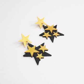 Boucles d'oreilles 3D ROCK STAR 3