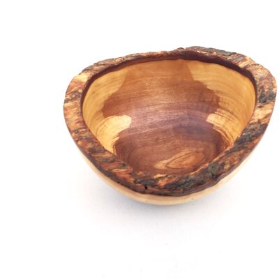Bowl Rustic round Ø 10 cm Wooden bowl handmade from olive wood