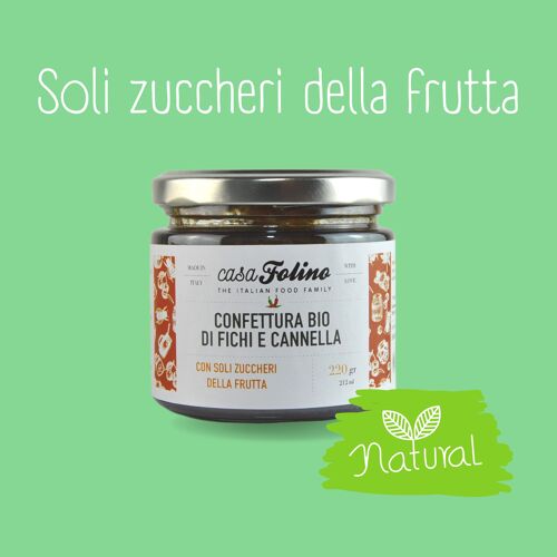 Confettura Bio di Fichi e Cannella 220gr