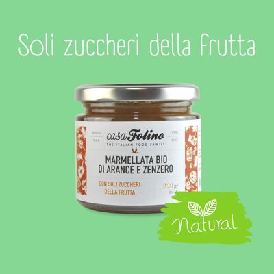 Marmellata Bio di Arance e Zenzero 220gr