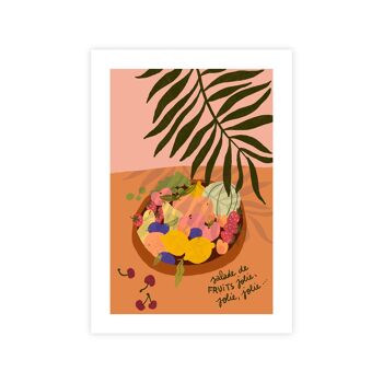 Affiche . Salade de fruits 4