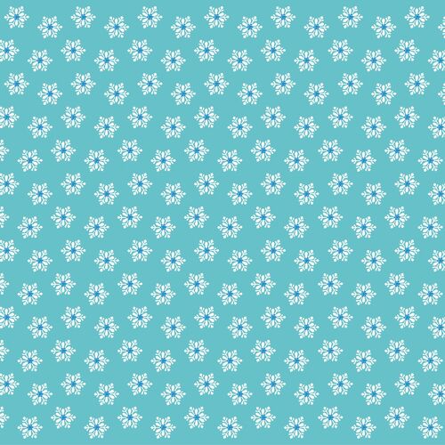 Tischdecke Snowflakes in Türkis-Blau aus Linclass® Airlaid 80 x 80 cm, 1 Stück