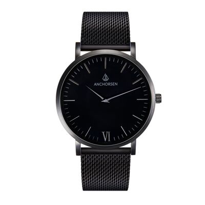 Big Adventure black/black - mesh bracelet matt black