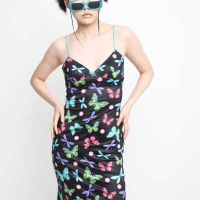 Butterfly Cami Midi Dress