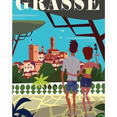 Affiche Voyage à Grasse 30x45