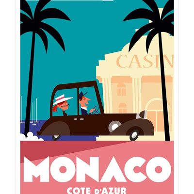 Affiche Voyage à Monaco 30x45