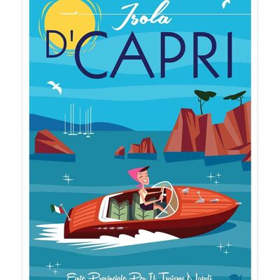 Affiche Voyage à Capri 20x30