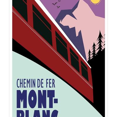 Affiche Ski à Courchevel 40x60