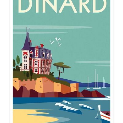 Affiche Surf à Biarritz 60x90