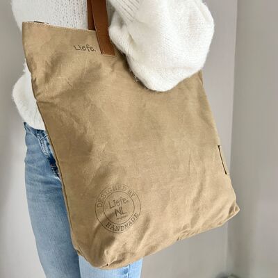 Shopper bag (vintage dark canvas)