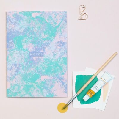 Painterly Abstract A5 Dotted Notebook