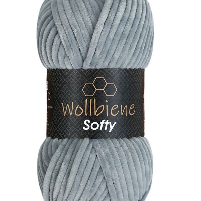Wool bee softy gray 79 chenille wool