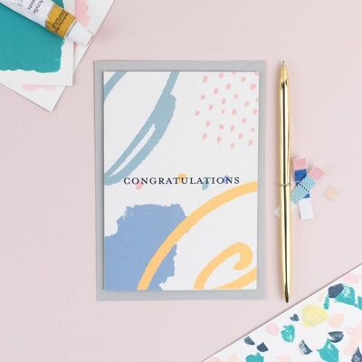 Abstract Congratulations Card