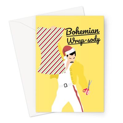 Bohemian Wrap-sody Freddie Mercury Xmas Celebrity Music 80s