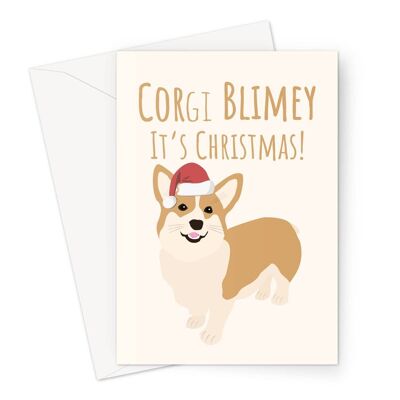 Corgi Blimey It's Christmas Funny British Queen Dog Welsh