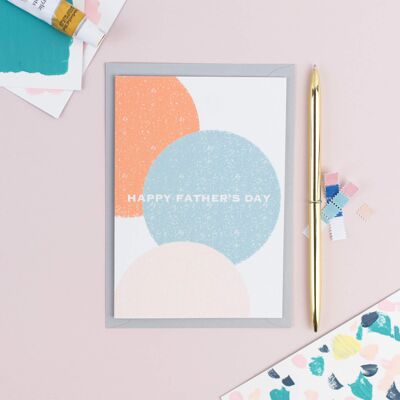 Contemporary Circles Father's Day Card