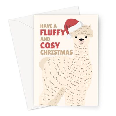 Have a Fluffy and Cosy Christmas Alpaca Llama Cute Animal