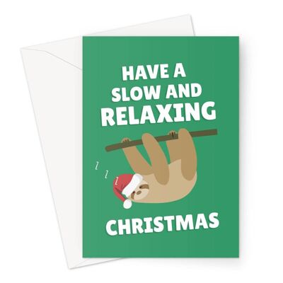 Have a slow and relaxing Christmas sloth funny animal fan