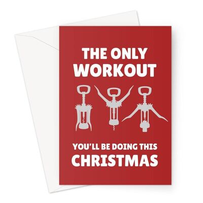 The only workout you'll be doing this Christmas funny drink