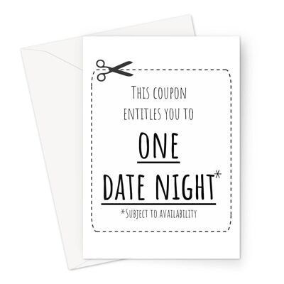 This Coupon Entitles you to ONE DATE NIGHT Funny Cute Text