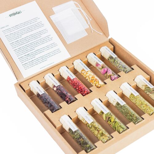 GIN BOTANICALS für Cocktails | 12 Spices Gift Set | DIY Cocktail Set | Father's Day Gift Ideas for Him | Gift for Her | Cocktail Mixers | Housewarming Gift